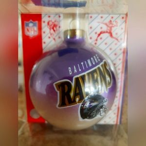Ravens Collectible Glass Ornament